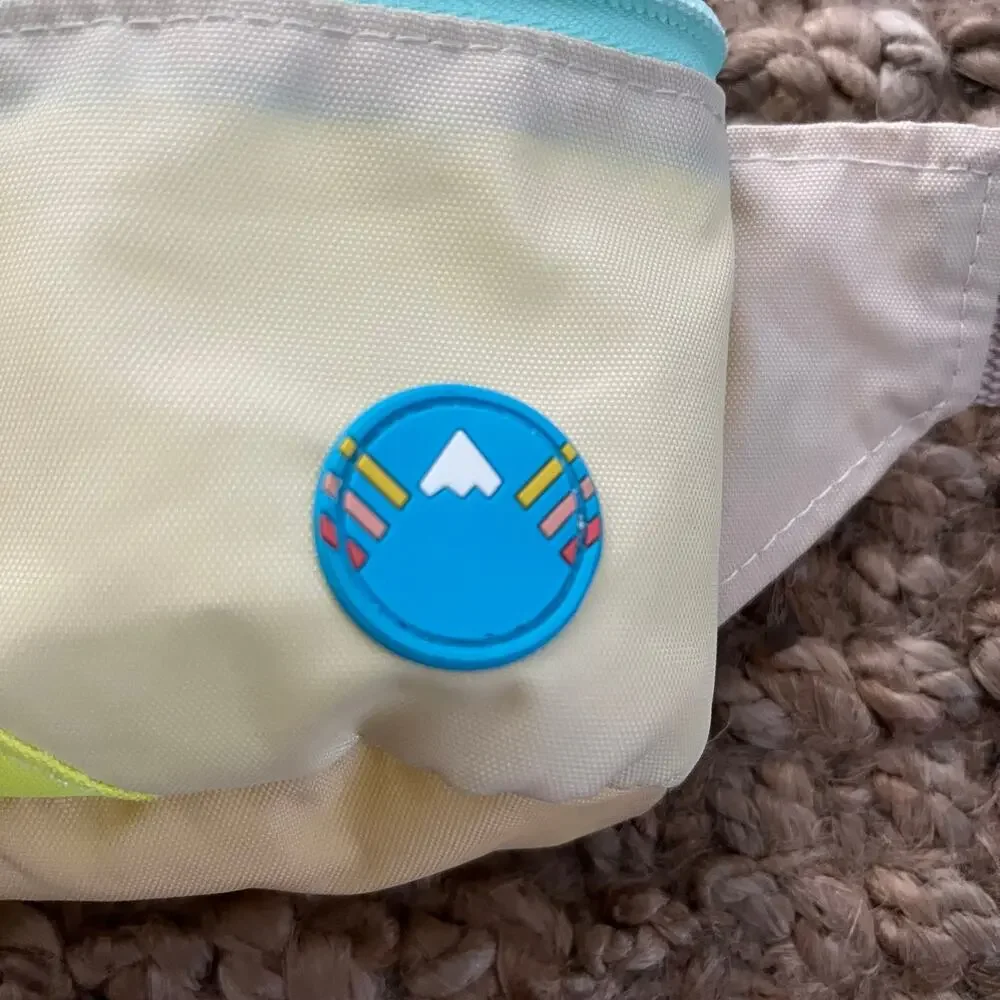 Mokuyobi Neon Seas Fanny Pack Water Resistant Belt Bag 1.5L Made in USA EUC Y2K
